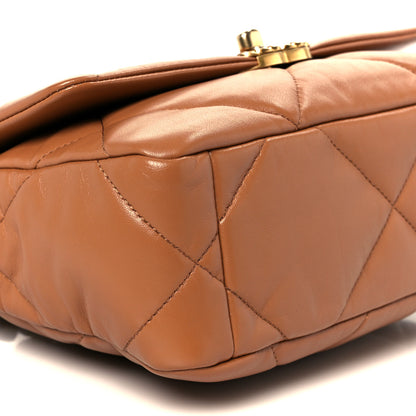 Chanel Lambskin Quilted Medium Chanel 19 Flap Brown 9 of 11