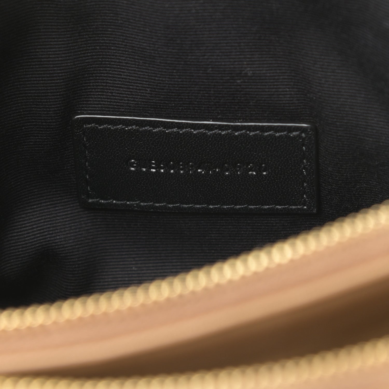 Saint Laurent Grained Lambskin Quilted Mini Becky Double Zip Bag Natural Tan 9 of 12