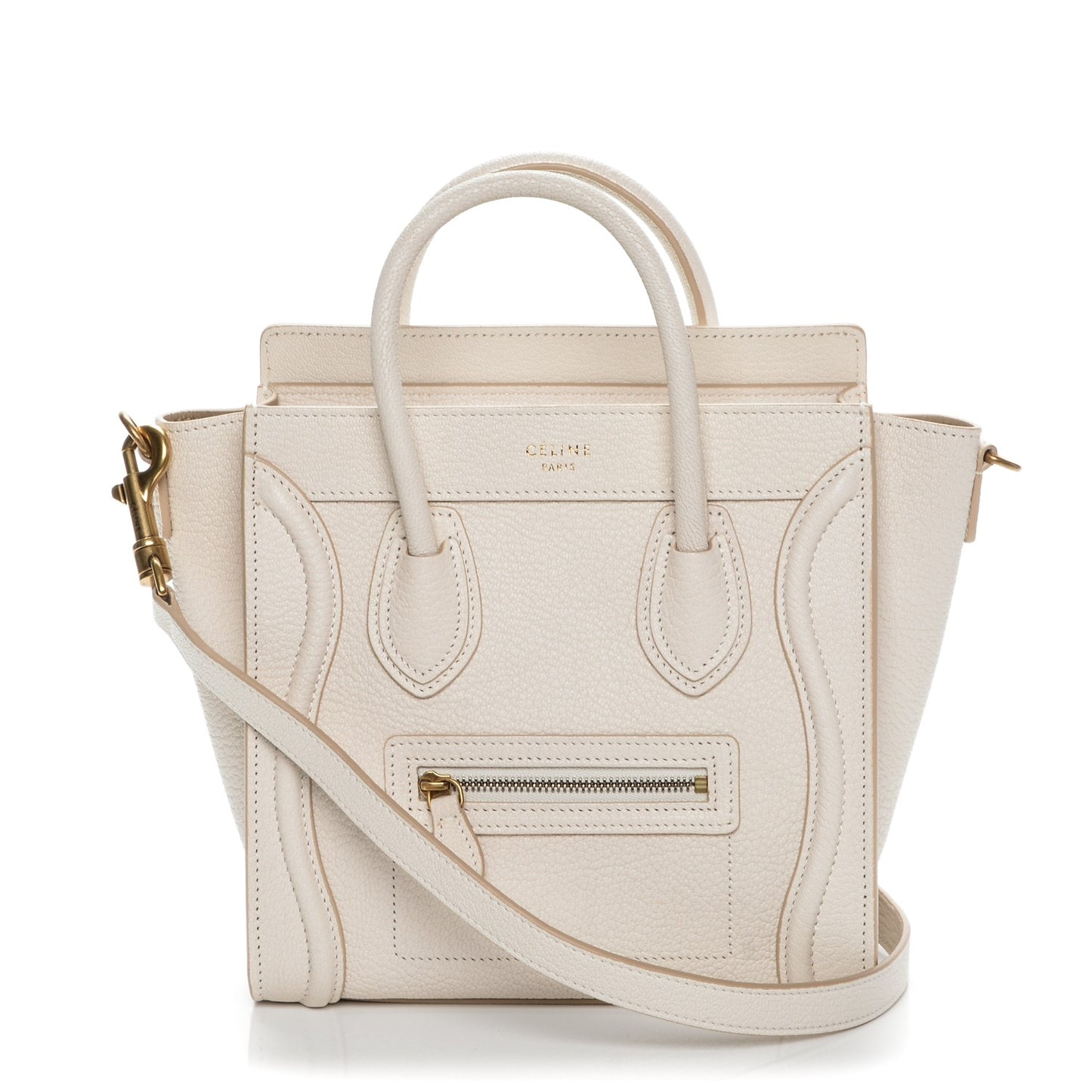 Goatskin Nano Luggage White
