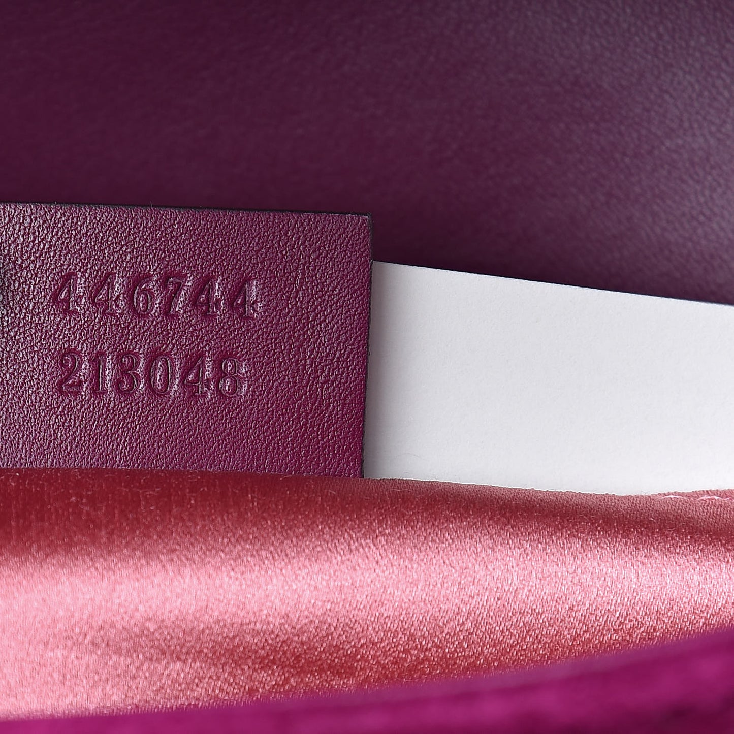 Velvet Matelasse Mini GG Marmont Shoulder Bag Fuchsia Violet Cyclamen