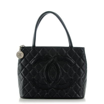Chanel Caviar Quilted Medallion Tote Black 1 of 7