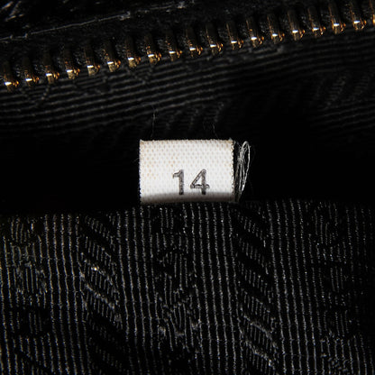 Prada Nappa Dressy Gaufre Framed Tote Black 9 of 9