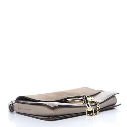Chloe Suede Calfskin Small Faye Shoulder Bag Motty Grey 4 of 15