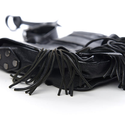 Proenza Schouler Lambskin Fringe PS1 Crossbody Pouch Black 6 of 8