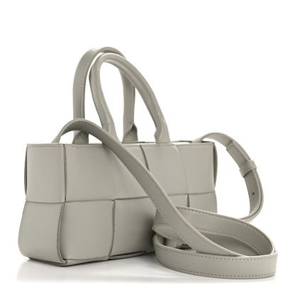 Bottega Veneta Nappa Maxi Intreccio Mini Arco East West Tote Agate Grey 3 of 13