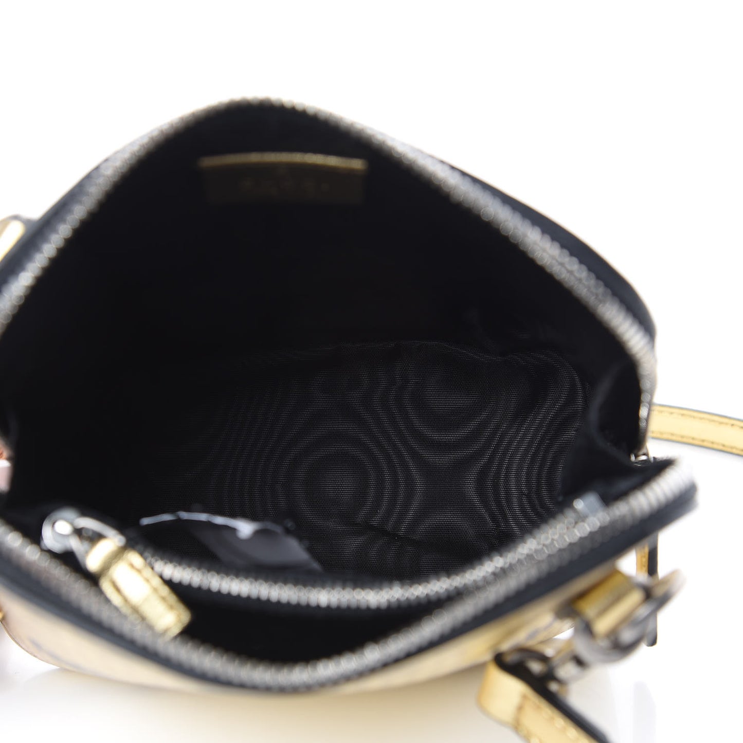 X SEGA Calfskin GUCCY Stars Mini Dome Shoulder Bag Gold