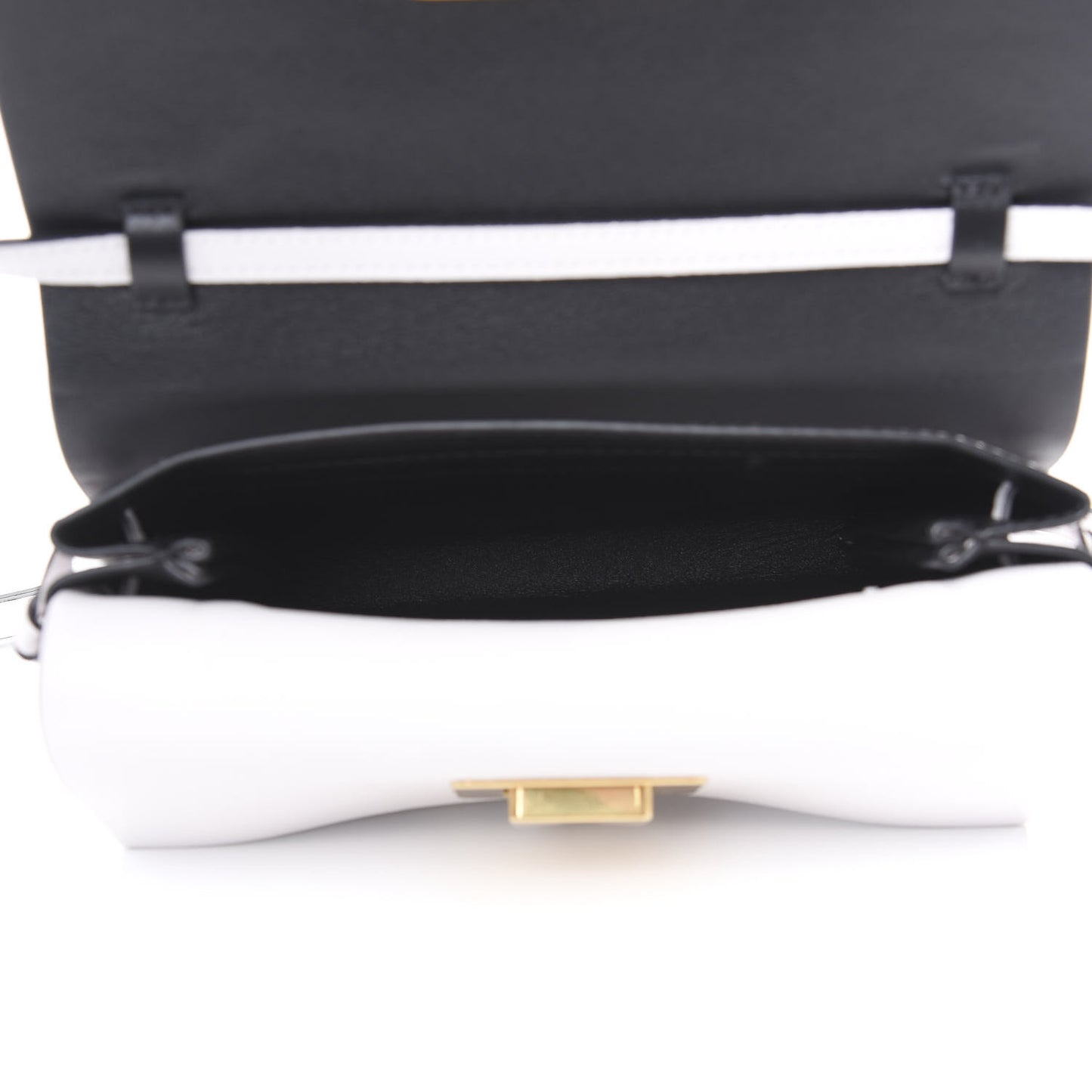 Buffalo Small VRing Crossbody Bag White
