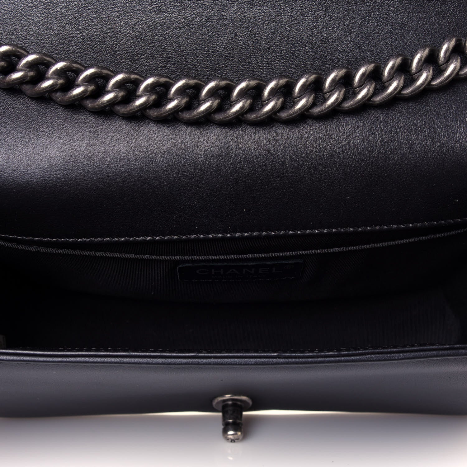 Chanel Calfskin Quilted Medium Boy Flap Black 4 of 12