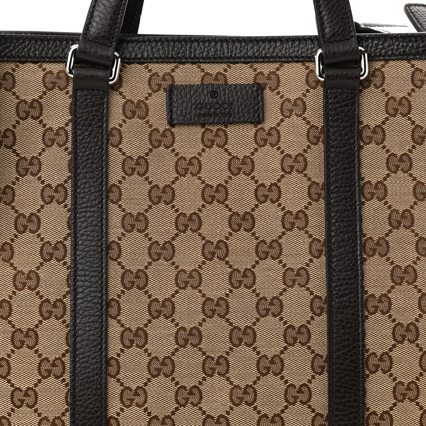 GG Monogram Large Joy Tote Bag Dark Brown