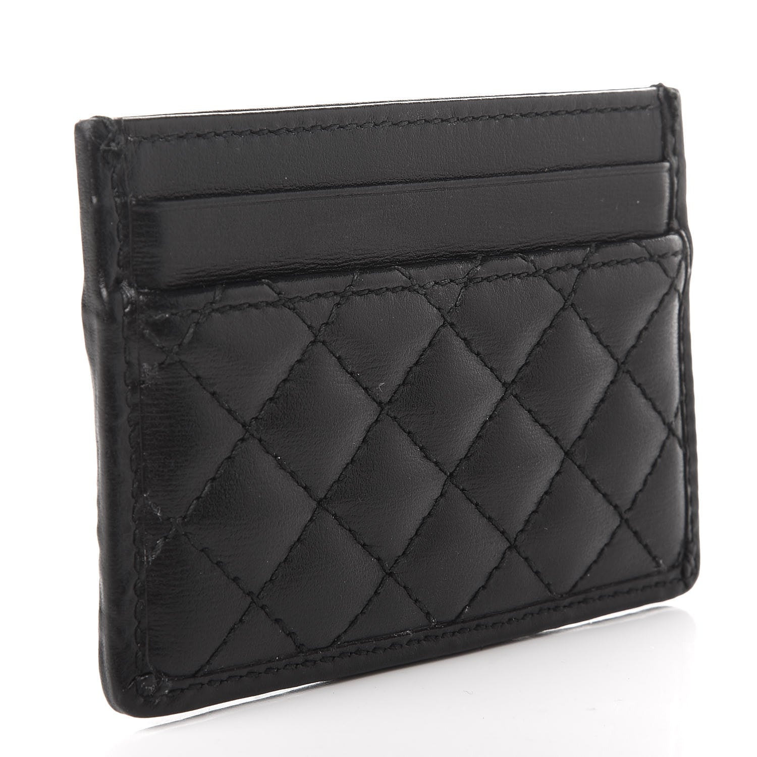 Gucci Calfskin Web Trapuntata Ophidia Card Holder Black 3 of 6