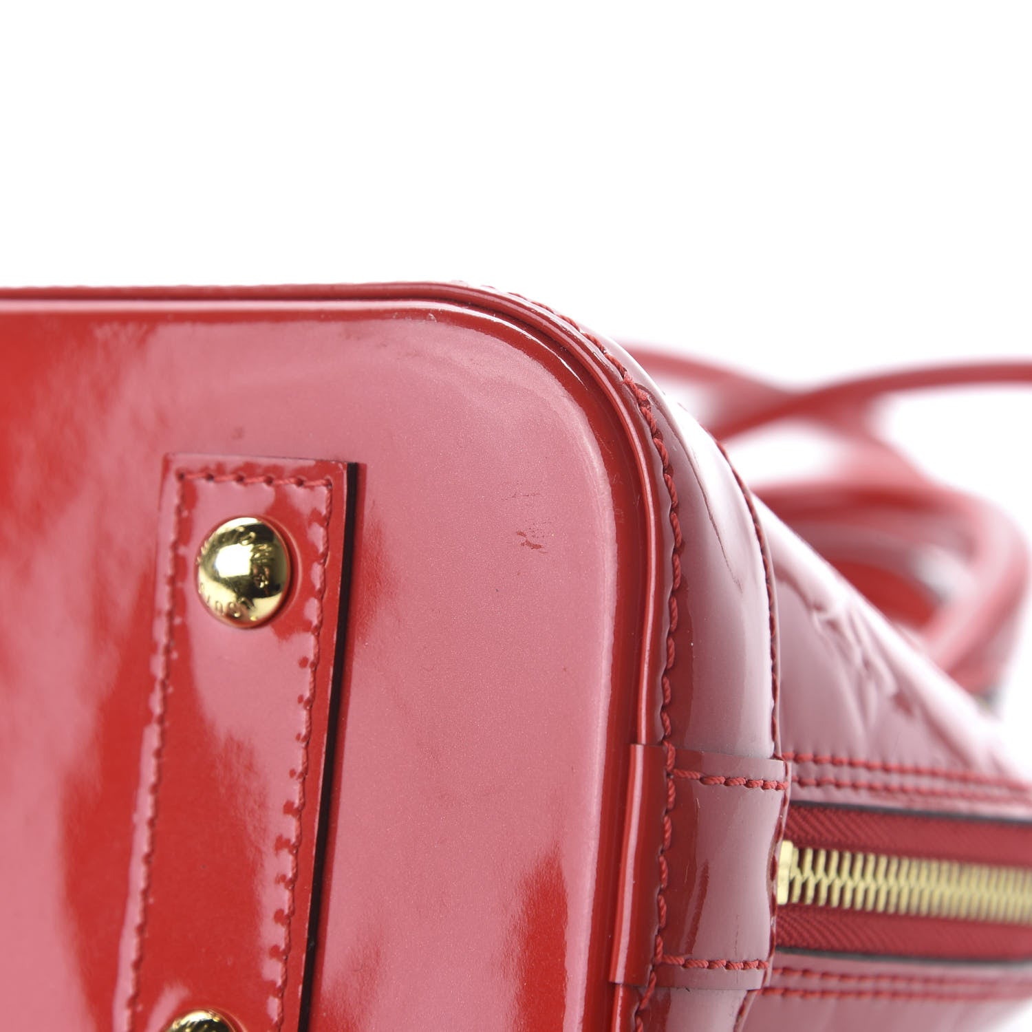 Louis Vuitton Vernis Alma BB Cherry 10 of 13