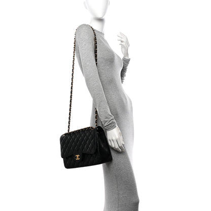 Chanel Caviar Quilted Jumbo Double Flap Black 2 of 10