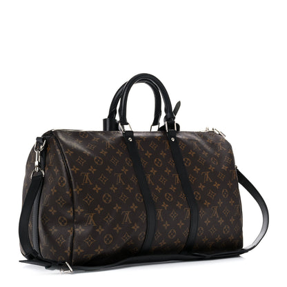 Louis Vuitton Monogram Macassar Keepall Bandouliere 45 3 of 22