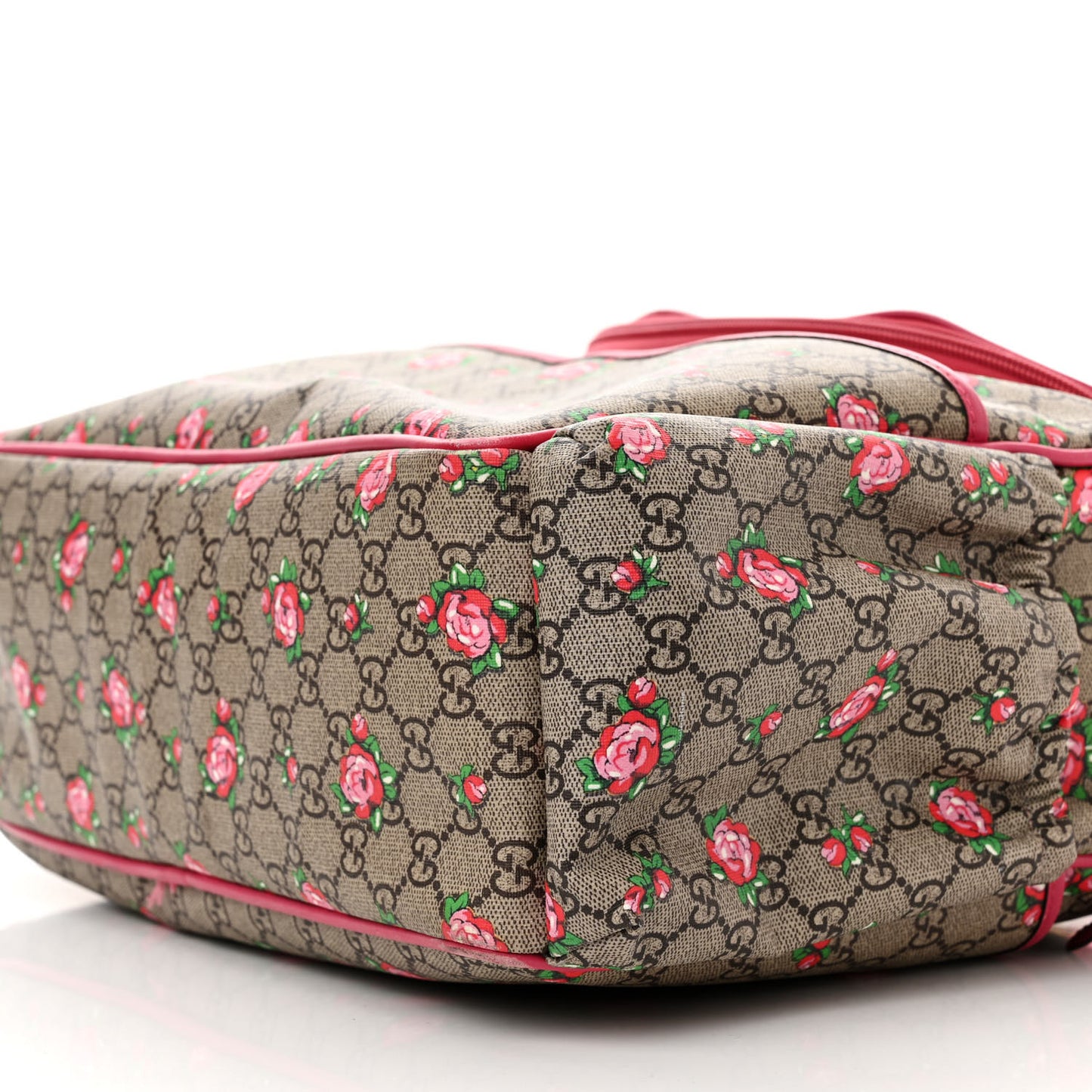 GG Supreme Monogram Rose Bud Diaper Bag Pink