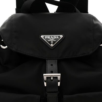 Prada Tessuto Nylon Saffiano Small Backpack Black 8 of 10