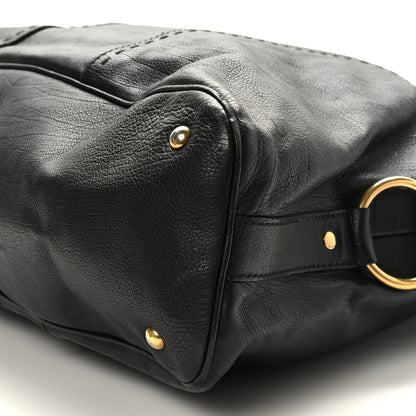 Saint Laurent Calfskin Oversized Muse Black 8 of 9