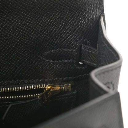 Hermes Epsom Kelly Sellier 25 Black 14 of 39