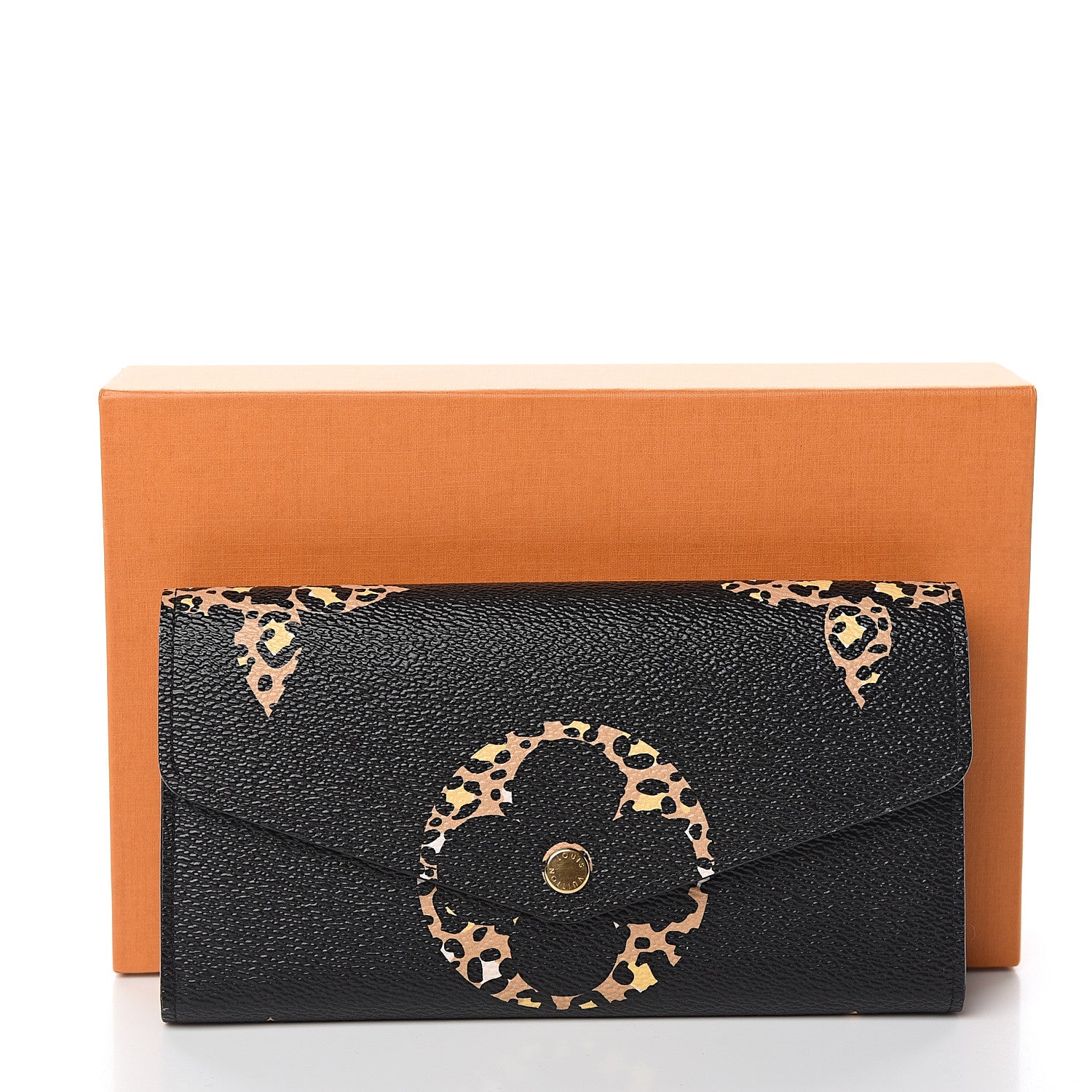 Louis Vuitton Monogram Giant Jungle Sarah Wallet Black 7 of 7