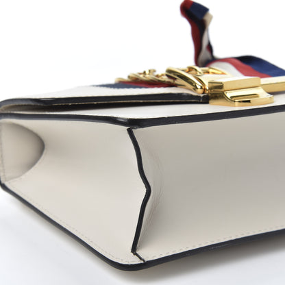 Gucci Calfskin Mini Sylvie Chain Shoulder Bag White 5 of 9