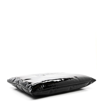 Saint Laurent Patent Calfskin Large Puffy Pouch Black 4 of 7