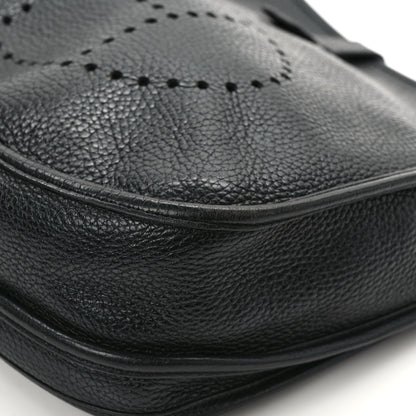 Hermes Taurillon Clemence Evelyne III PM Black 10 of 15