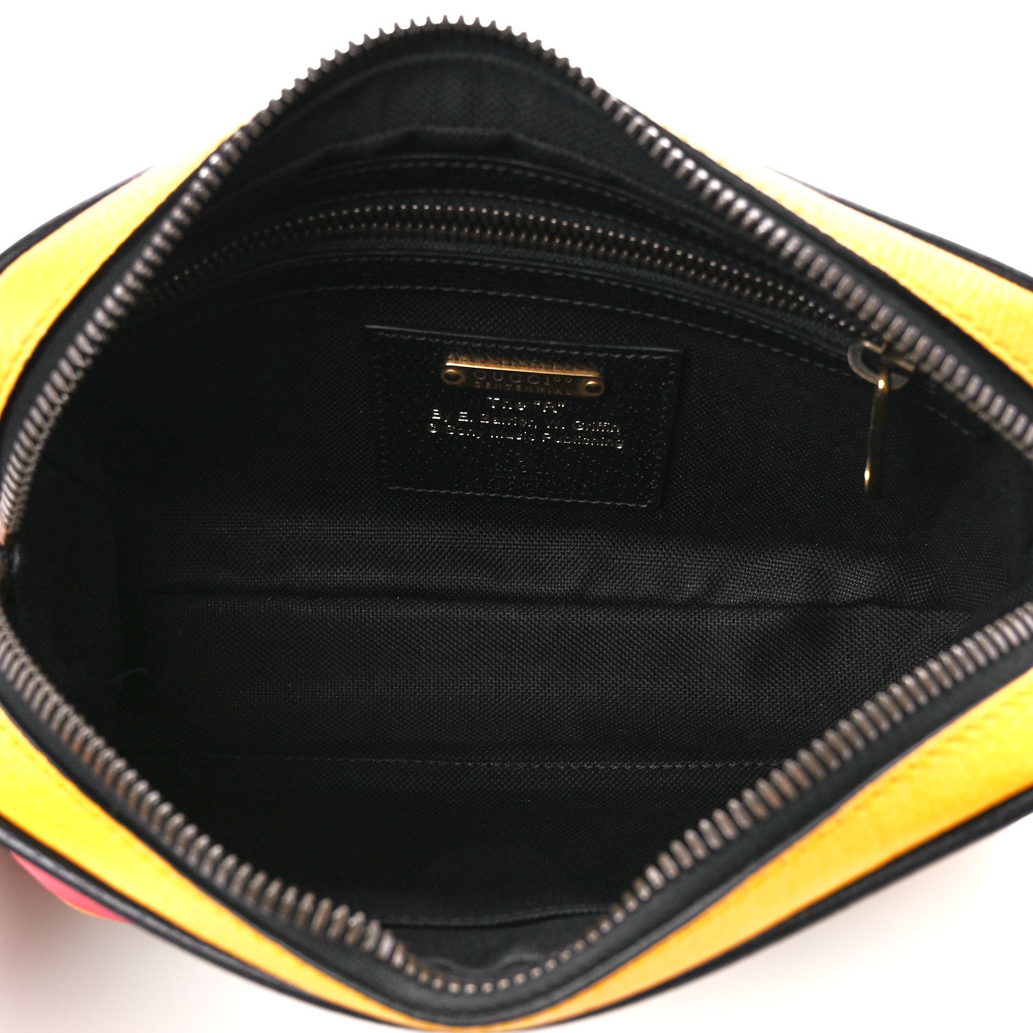 Gucci Textured Dollar Calfskin Music is Mine Belt Bag 90 36 Crop Multicolor Black 5 of 11