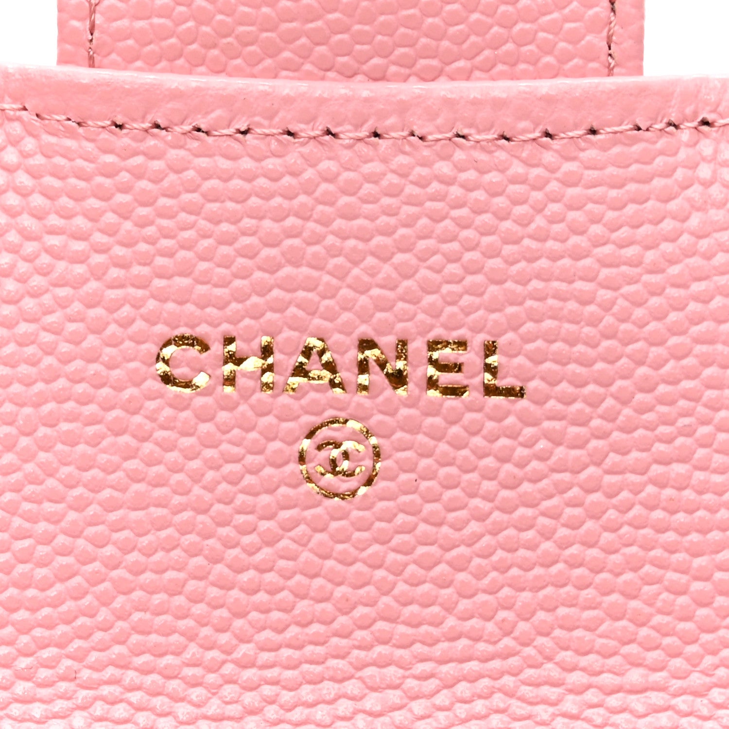 Chanel Caviar Quilted Flap Card Holder Wallet Pink 6 of 9
