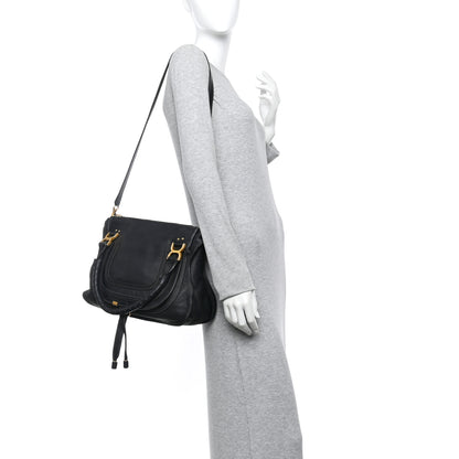 Chloe Calfskin Medium Marcie Satchel Black 2 of 9