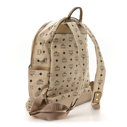 MCM Visetos Studded Medium Dual Stark Backpack Beige 3 of 10