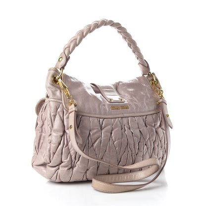 Miu Miu Nappa Matelasse Coffer Hobo Mughetto 3 of 11