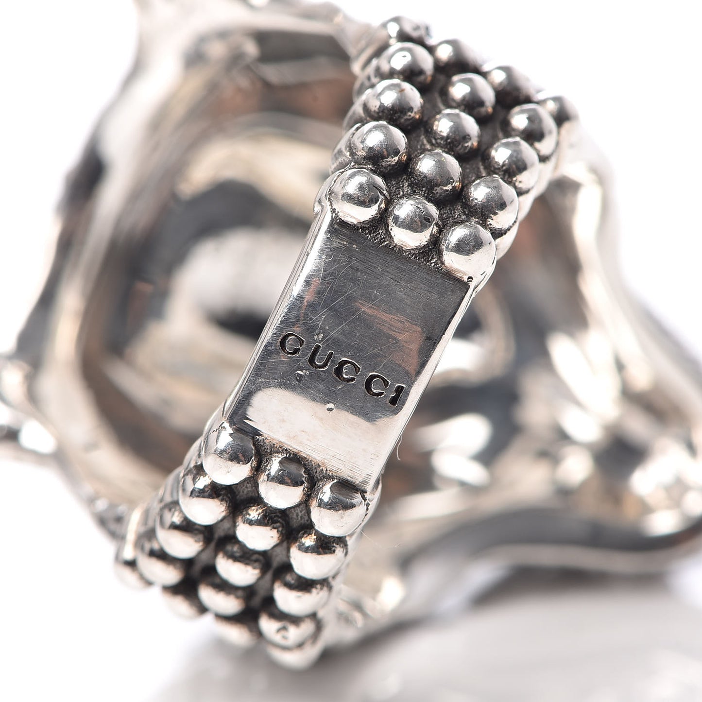 Sterling Silver Anger Forest Wolf Head Ring 54 6.75