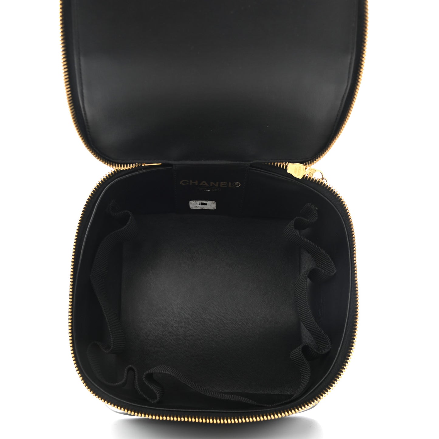 Patent Vanity Cosmetic Case Black