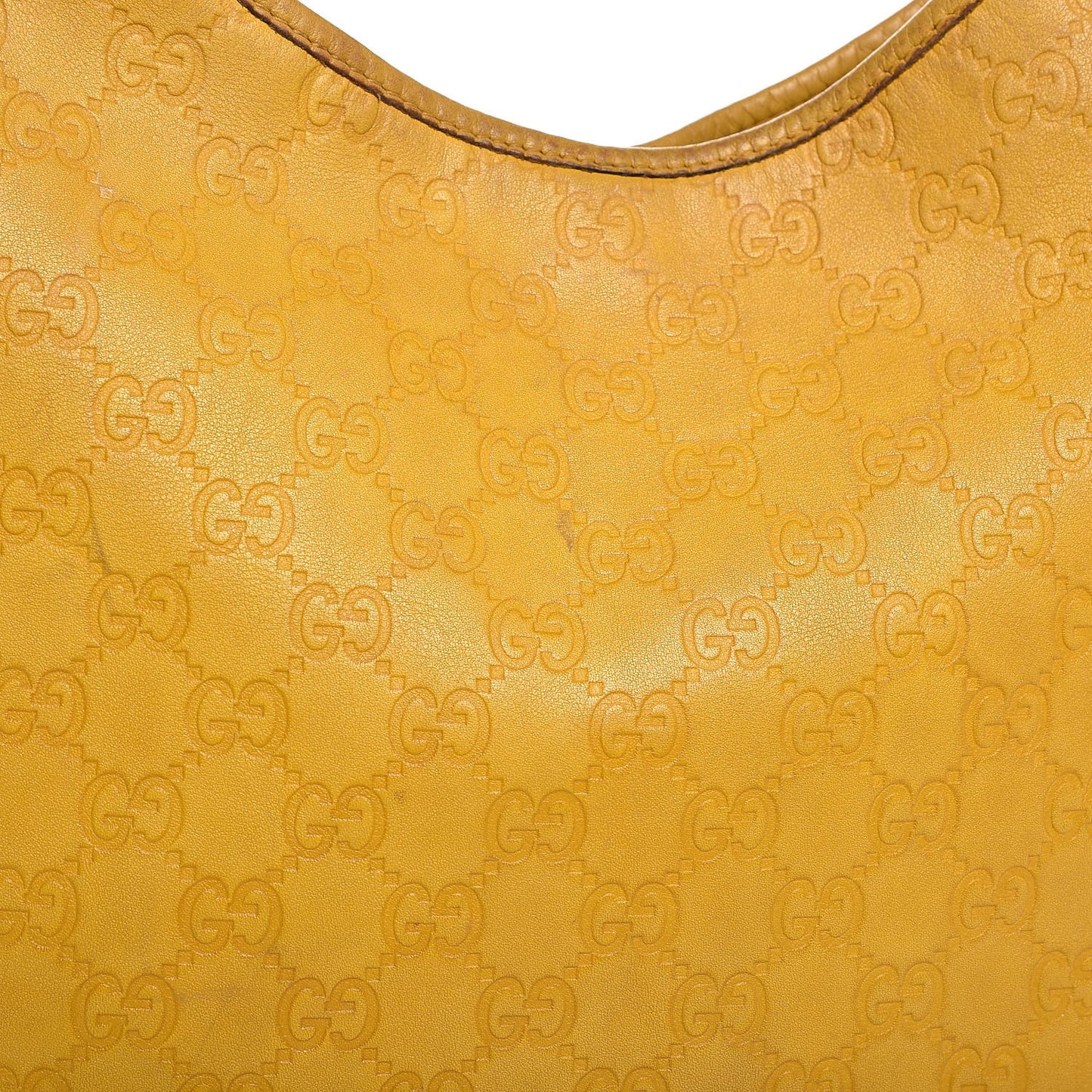 Guccissima Medium New Britt Hobo Yellow