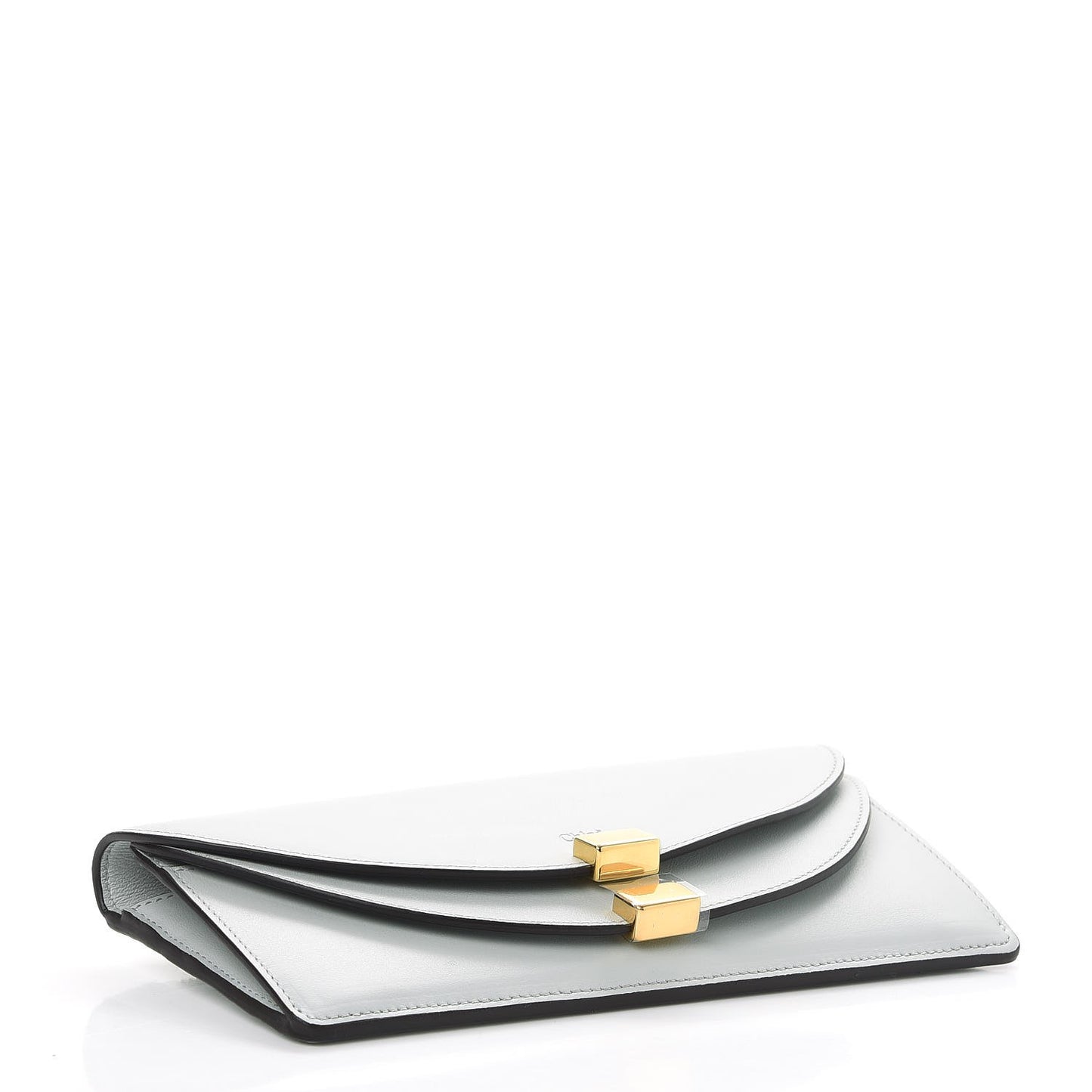 Calfskin Georgia Flap Wallet Airy Grey