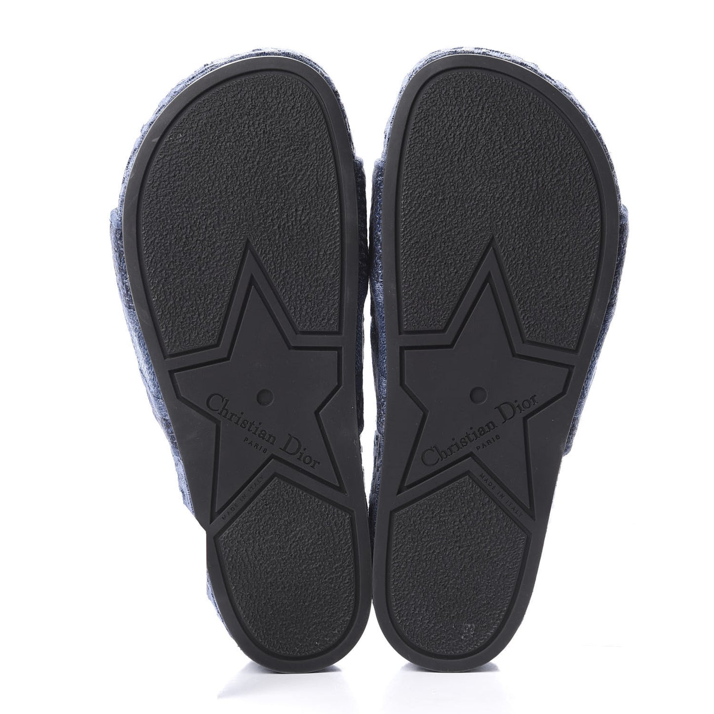 Oblique Denim D-Way Platform Sandal 38 Blue