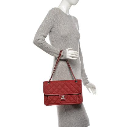 Chanel Caviar Large French Riviera Flap Red 2 of 7