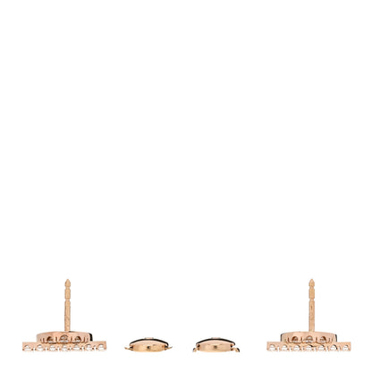 Hermes 18K Rose Gold Diamond Finesse Earrings 3 of 5