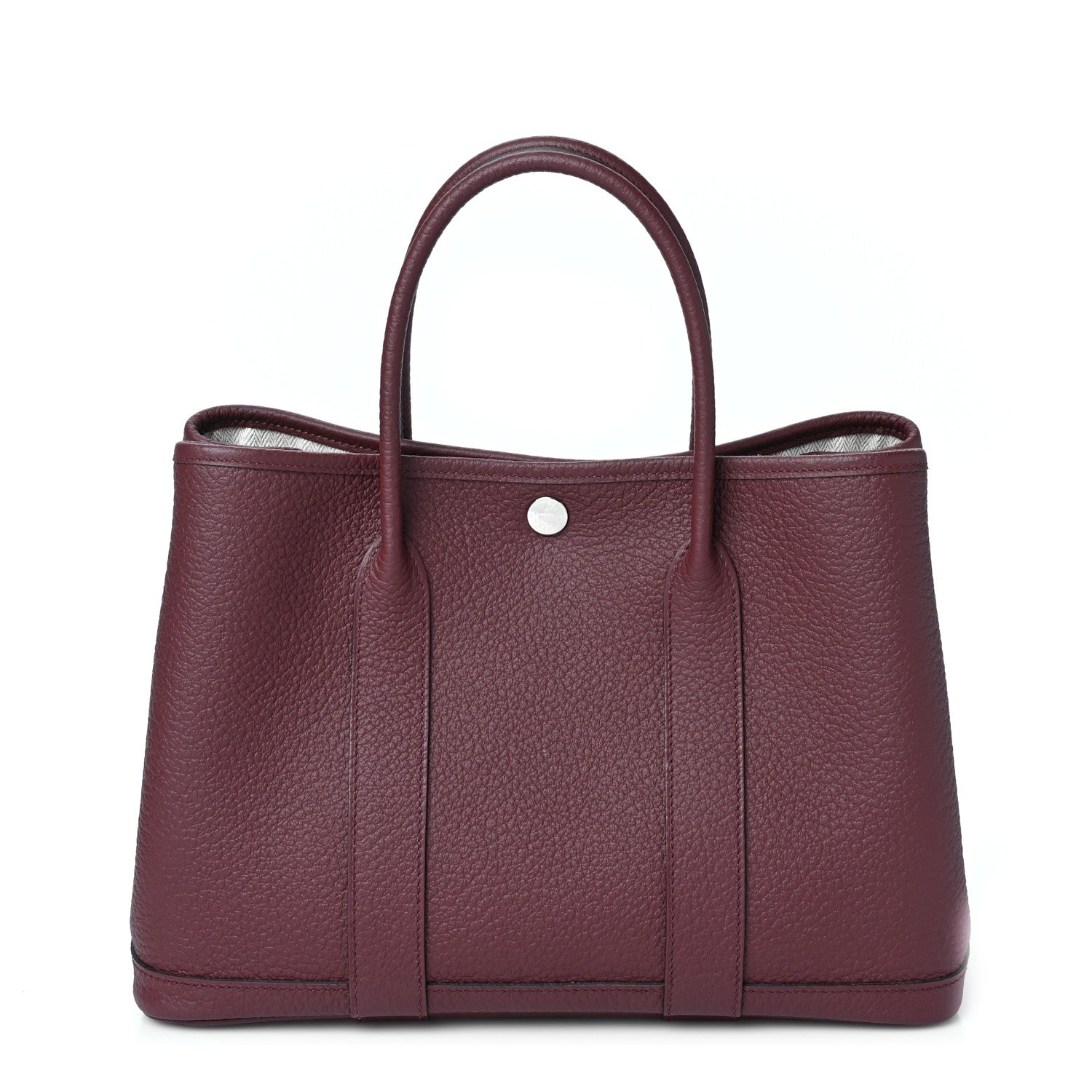 Hermes Vache Country Garden Party 30 TPM Bordeaux 1 of 8