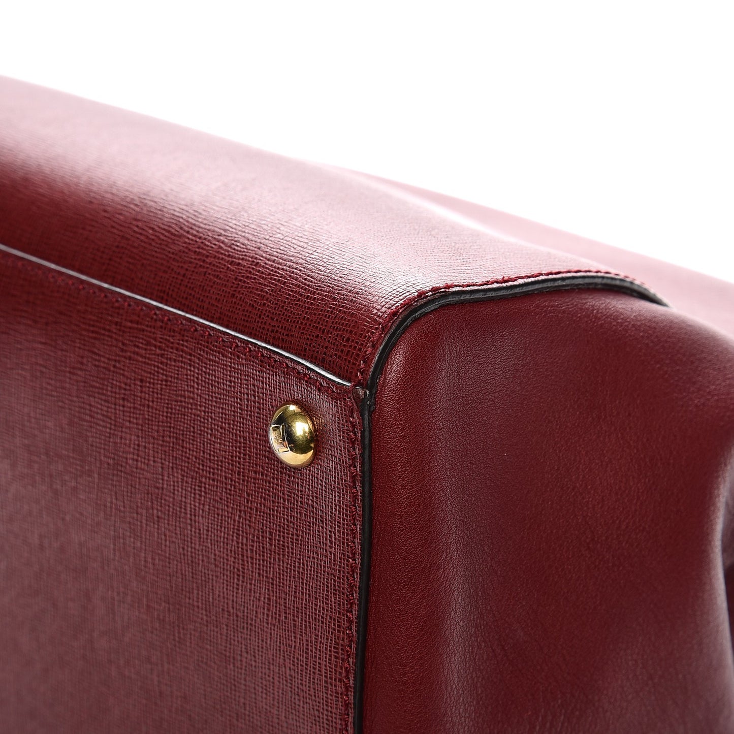Vitello Elite Regular 2Jours Tote Rosso Scuro Ciliegia