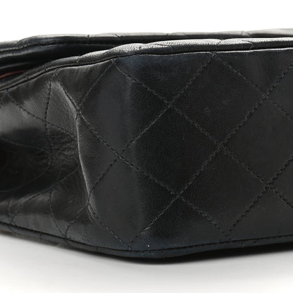 Chanel Lambskin Quilted Medium Double Flap Black 8 of 9