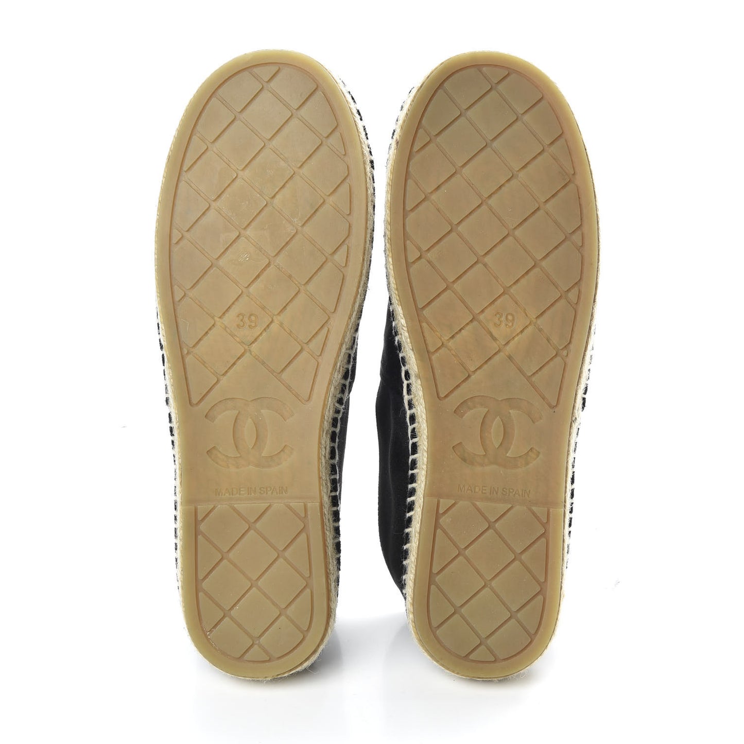 Velvet Logo Espadrilles 39 Black