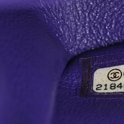 Chanel Patent Quilted Mini Square Flap Purple 7 of 10