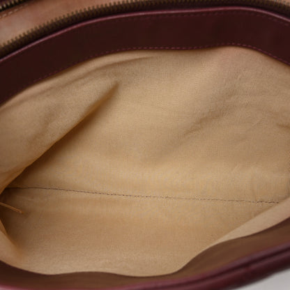 Chanel Calfskin Quilted Small CC Crown Tote Burgundy 5 of 10