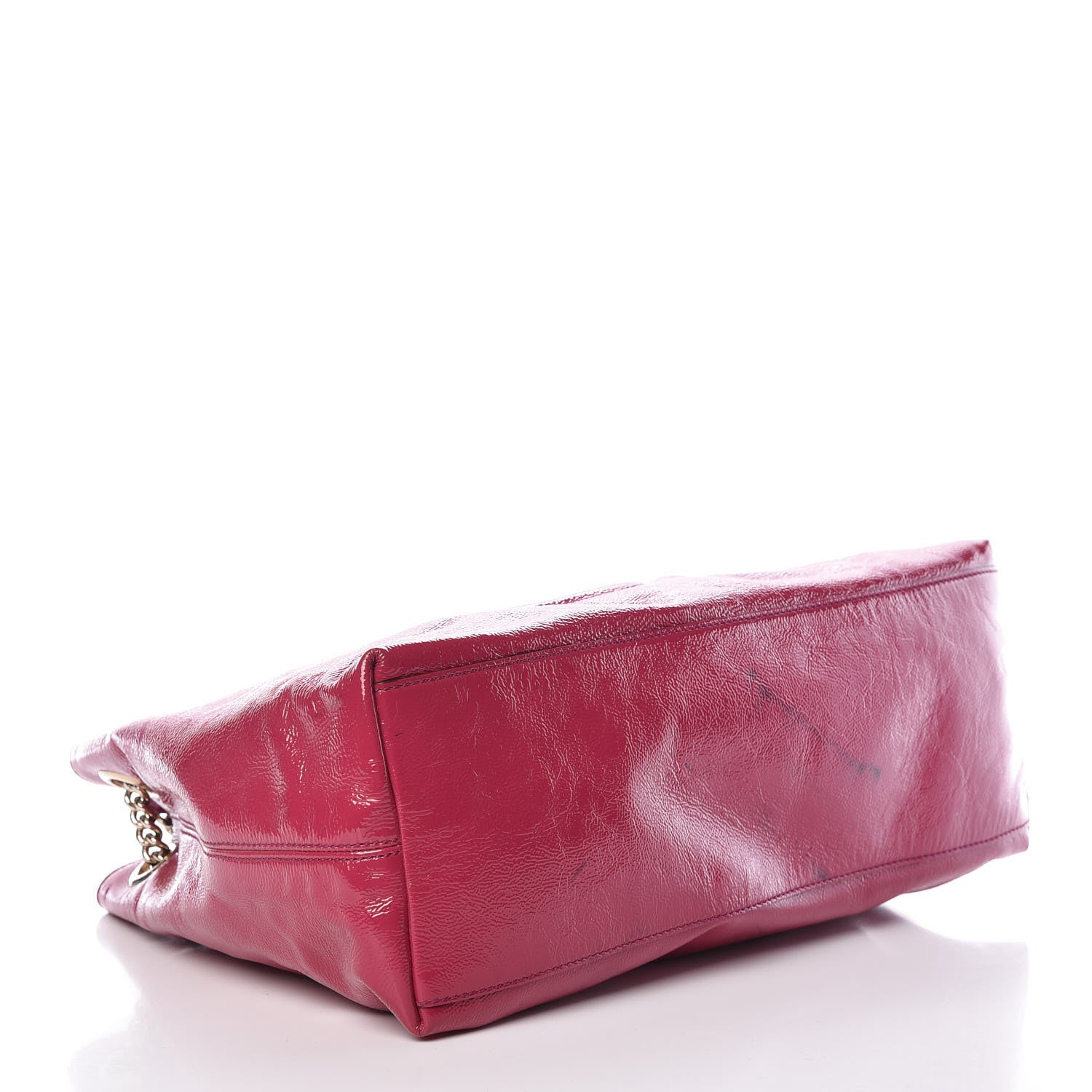 Gucci Vernice Naplack Medium Soho Chain Shoulder Bag Bright Bouganville 4 of 21