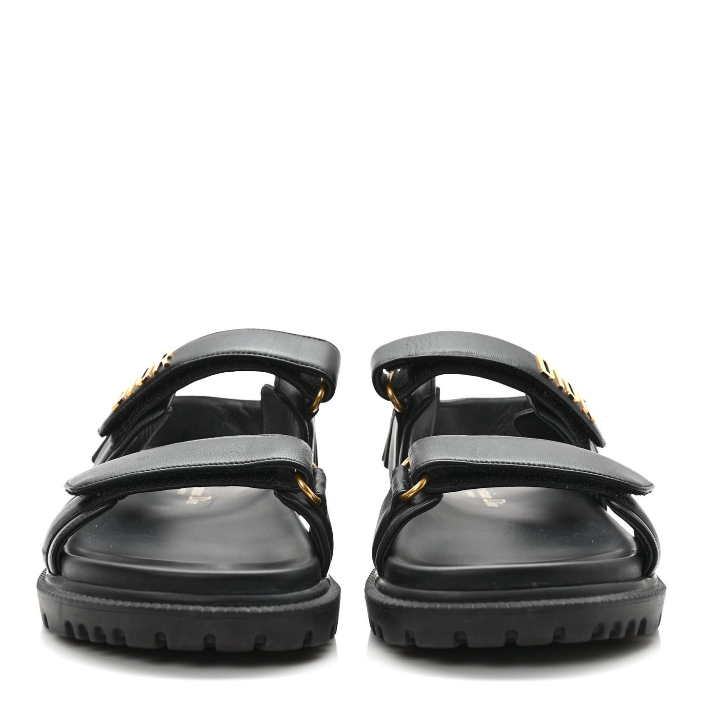 Lambskin Dioract 10mm Sandals 38 Black