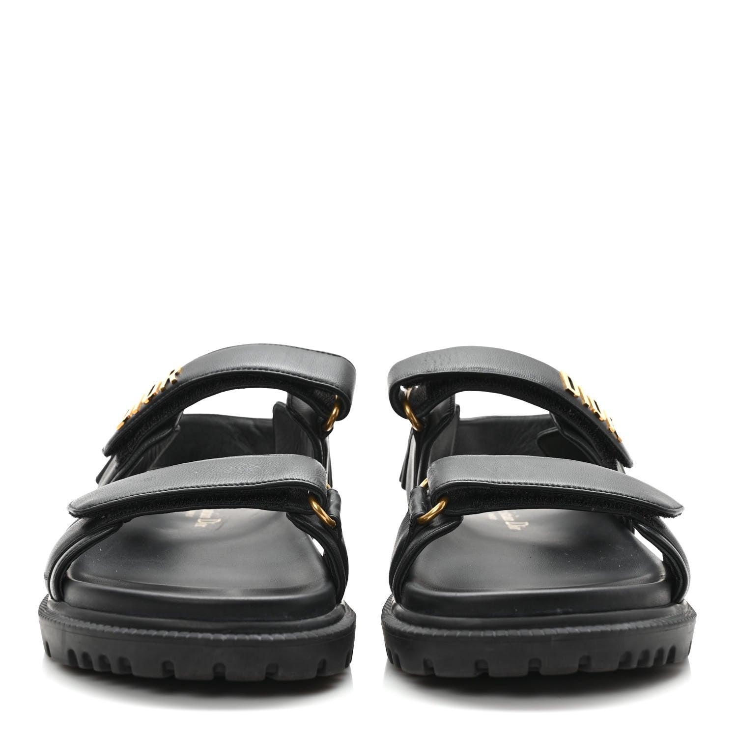 Christian Dior Lambskin Dioract 10mm Sandals 38 Black 2 of 8