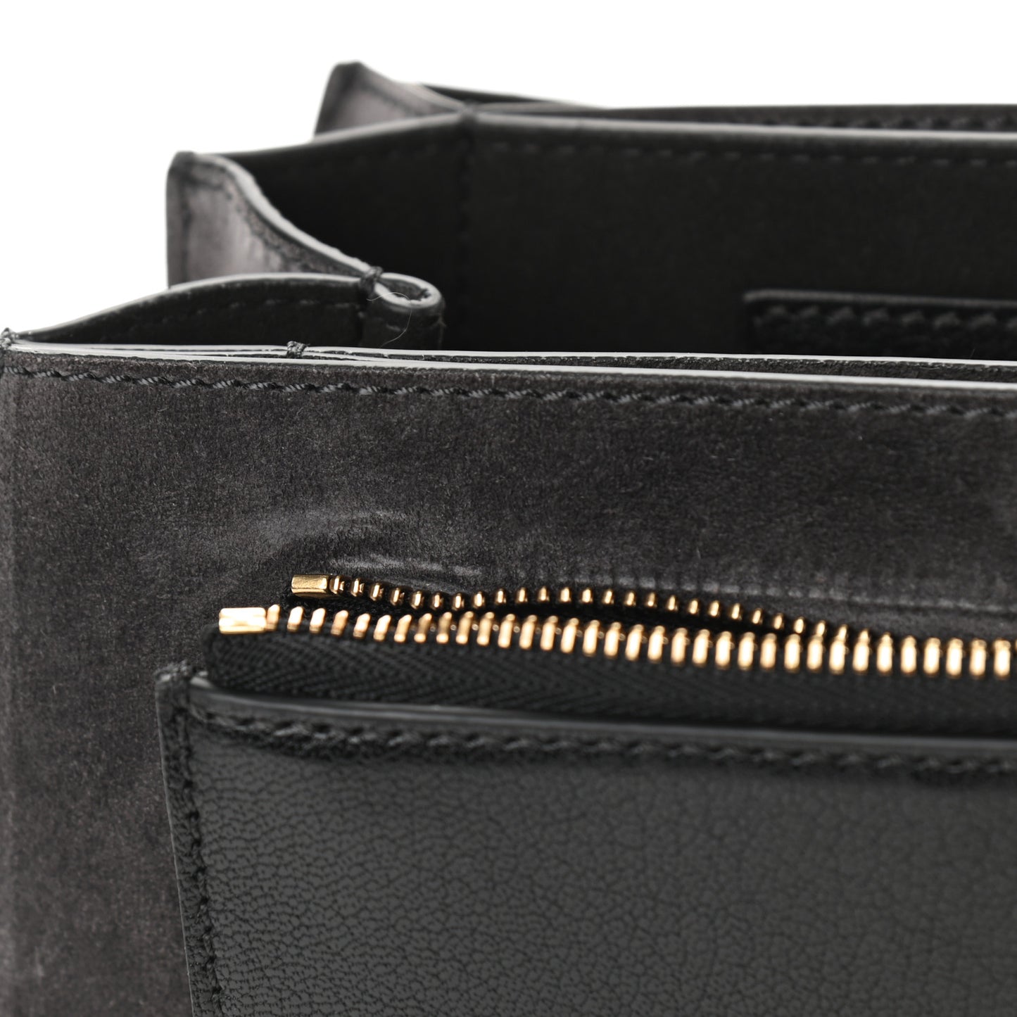 Goatskin Suede Small GV3 Shoulder Bag Black