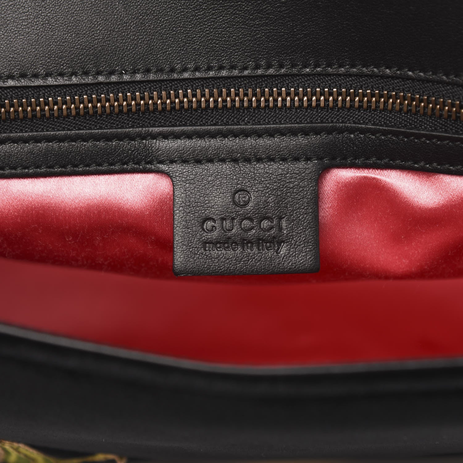 Gucci Velvet Matelasse Loved Embroidered Medium GG Marmont Shoulder Bag Black 6 of 11