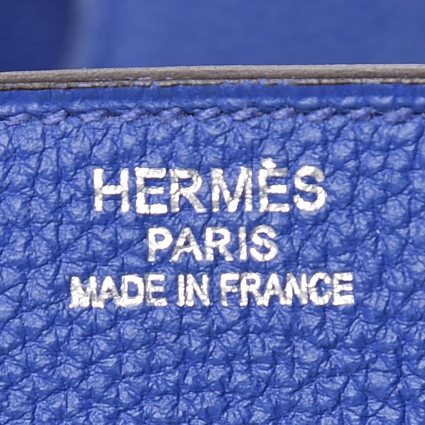 Togo Birkin 35 Bleu Electrique