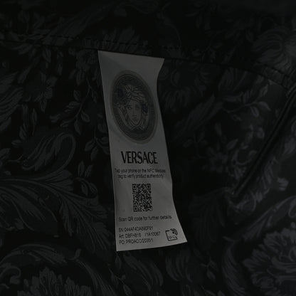 Versace Calfskin Virtus Tote Black 7 of 10